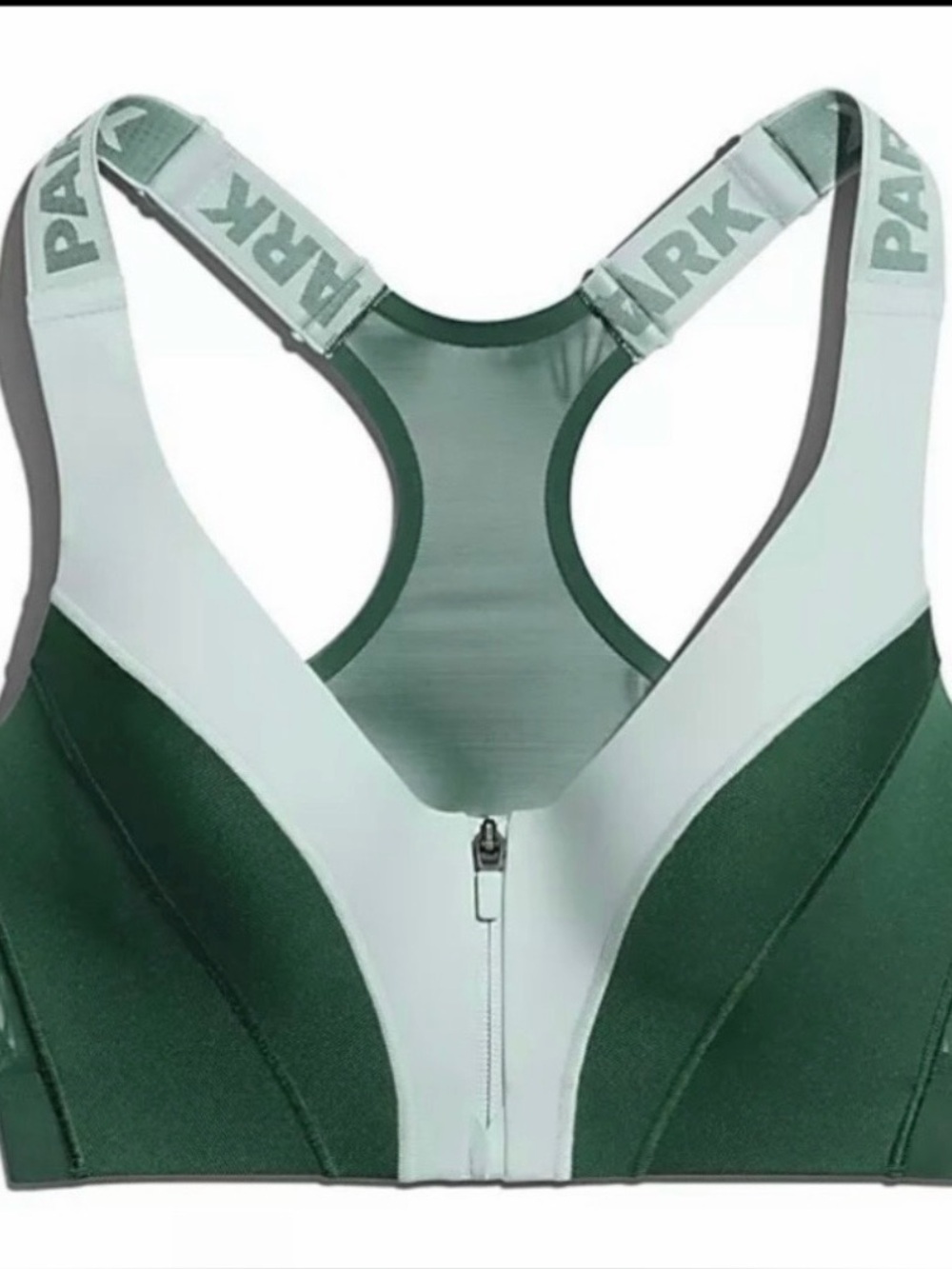 ADIDAS Ivy Park Branded Green & Mint Women’s Front-Zip Sports Top Size M